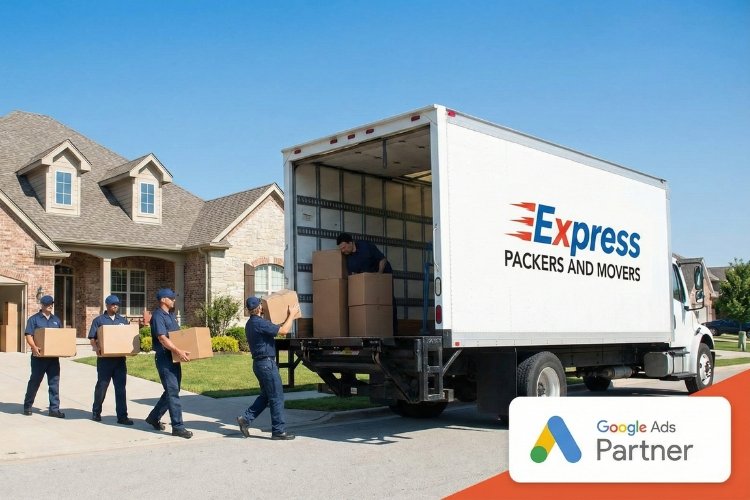 Moving truck and team